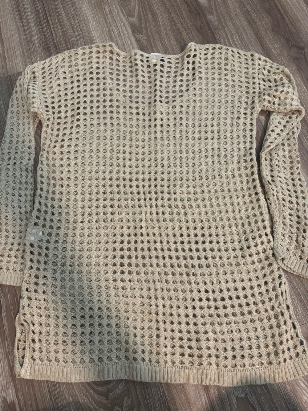 Beige Crochet Sweater - Picture 3 of 3